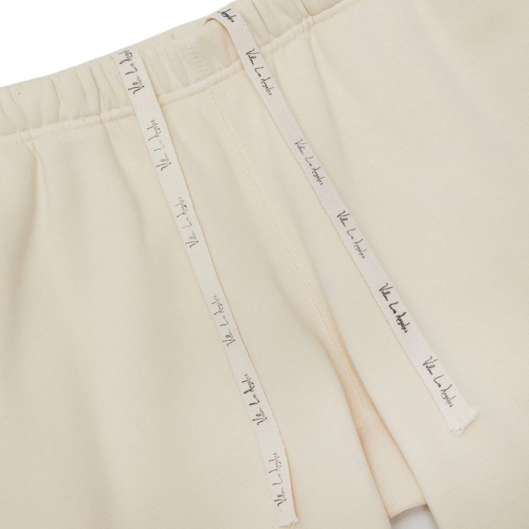 VALAS SHORTS | TAN / GREEN EMBROIDERY