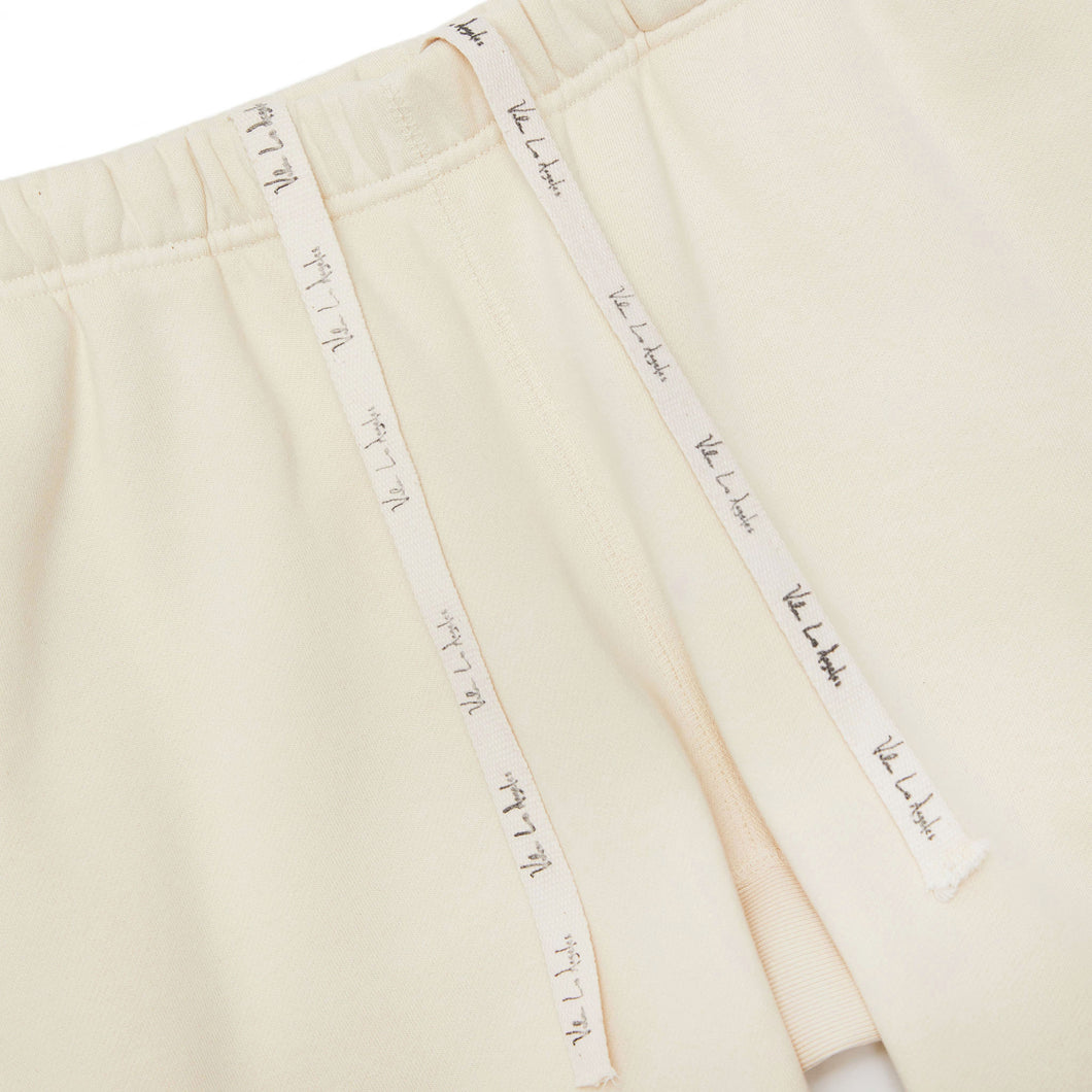 VALAS SHORTS | TAN / BLUE EMBROIDERY