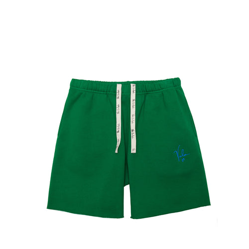 VALAS SHORTS | GREEN / BLUE EMBROIDERY