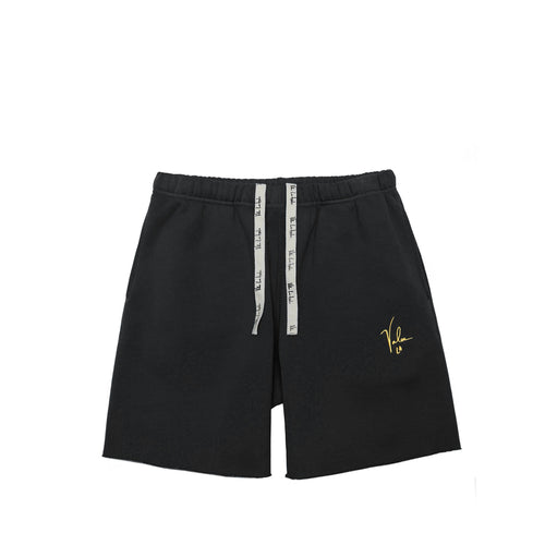 VALAS SHORTS | BLACK / YELLOW EMBROIDERY