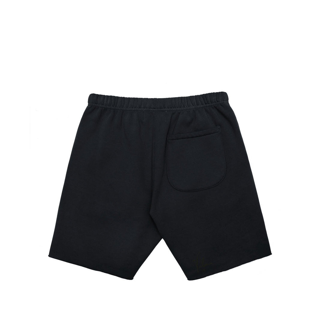 VALAS SHORTS | BLACK / YELLOW EMBROIDERY