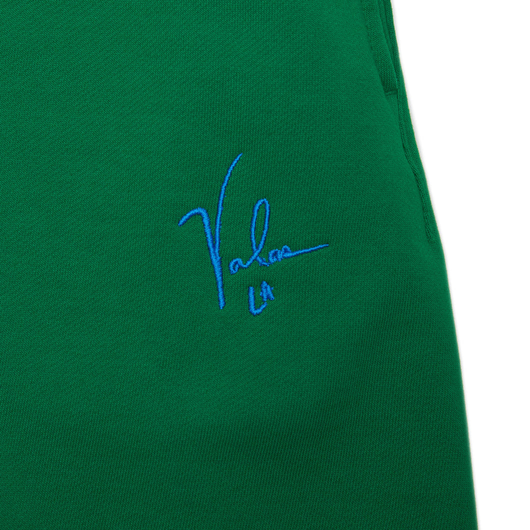 VALAS SHORTS | GREEN / BLUE EMBROIDERY