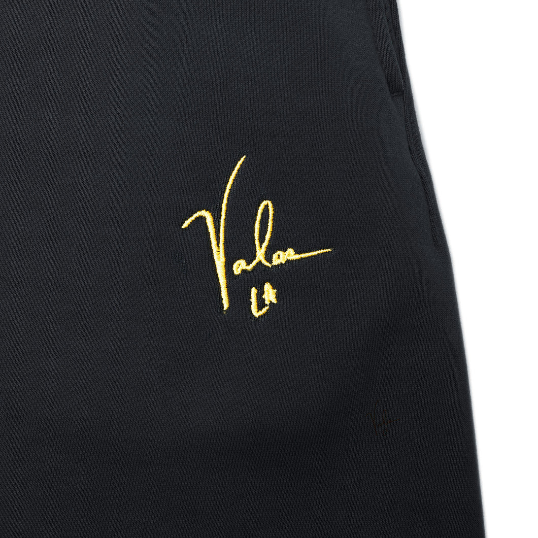 VALAS SHORTS | BLACK / YELLOW EMBROIDERY