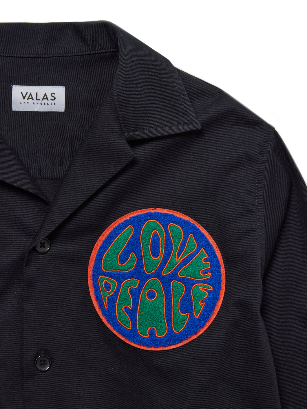 Cropped Love & Peace Bowler Shirt