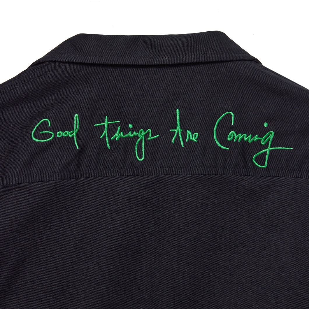 Cropped Love & Peace Bowler Shirt