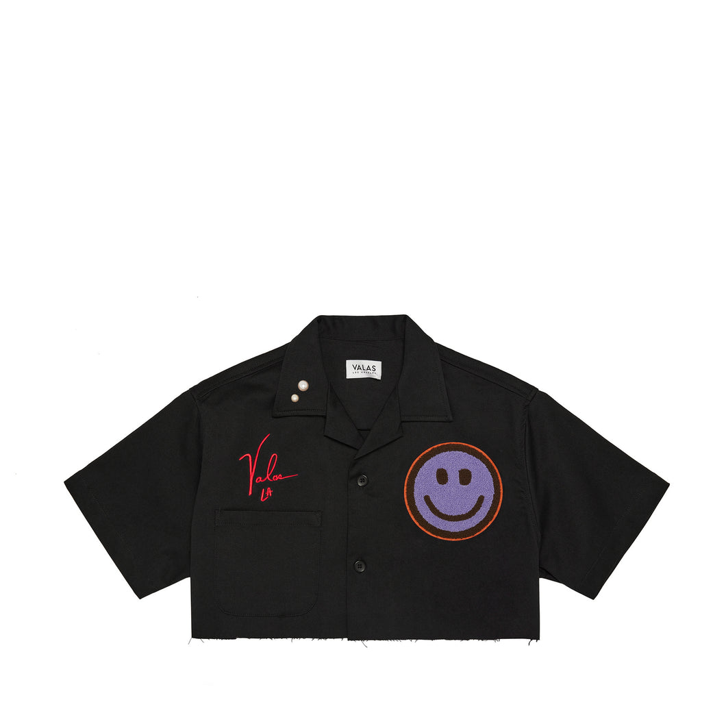 Cropped Smiley Bowler Shirt