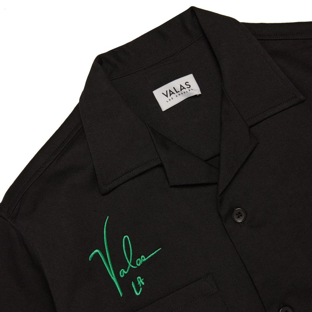 Cropped Smiley Face Bowler Shirt