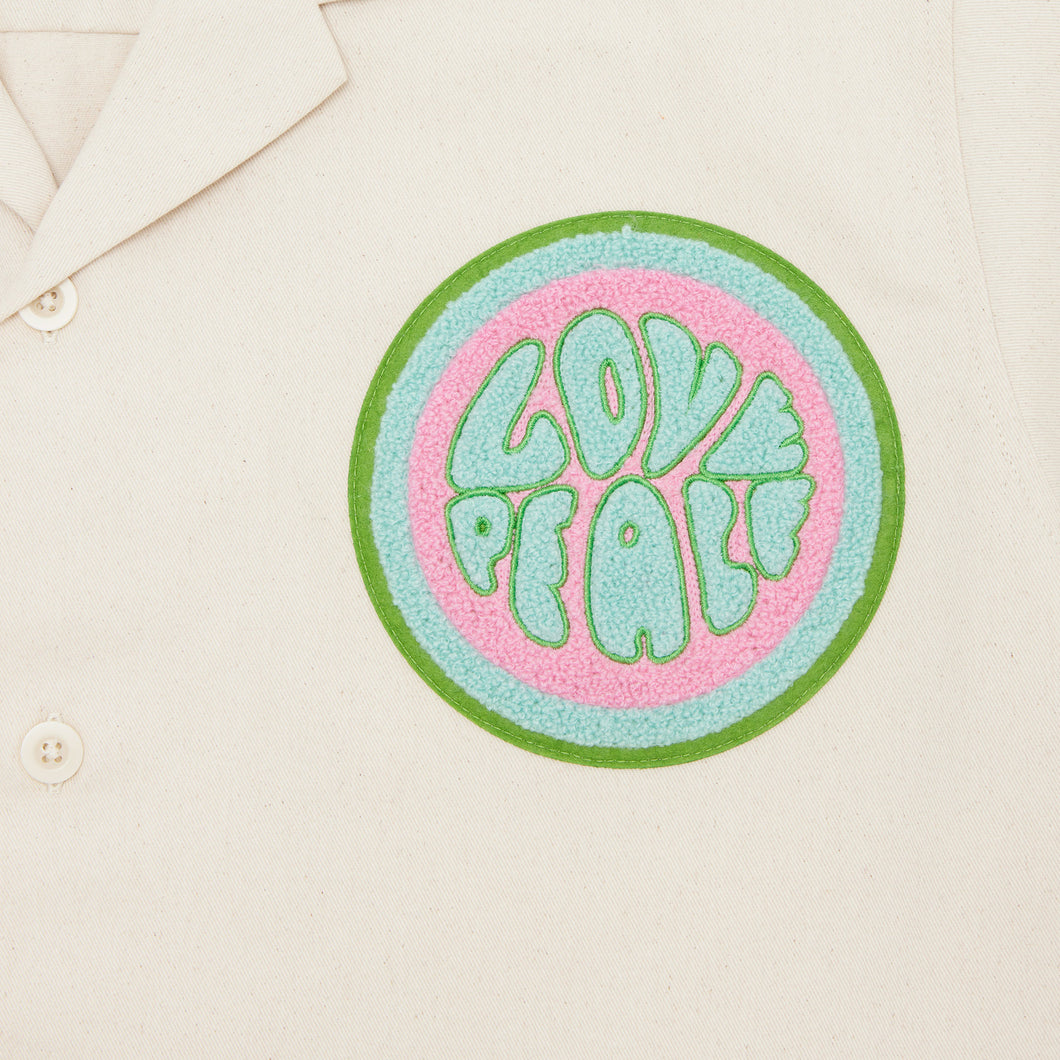 Cropped Love & Peace Bowler Shirt