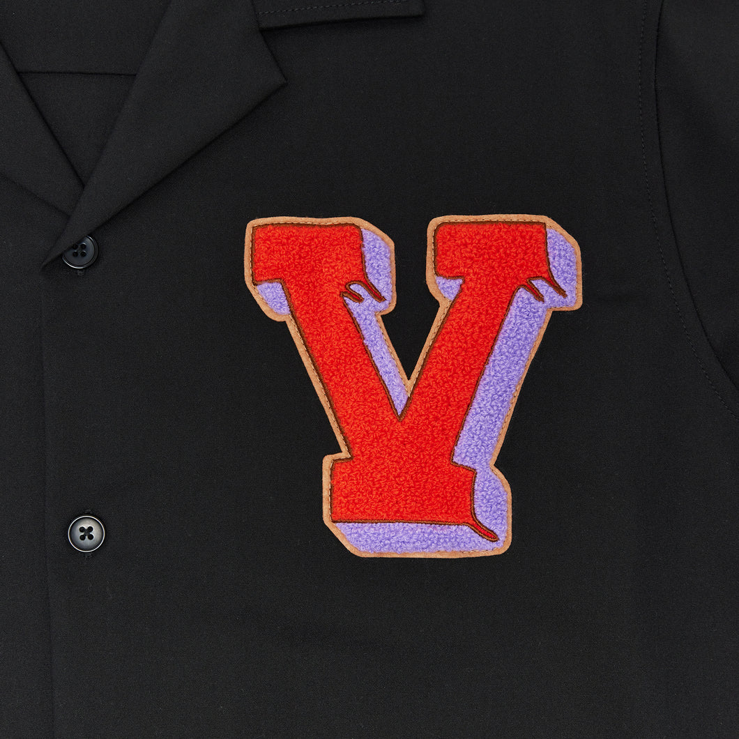 Cropped Varsity V Shirt