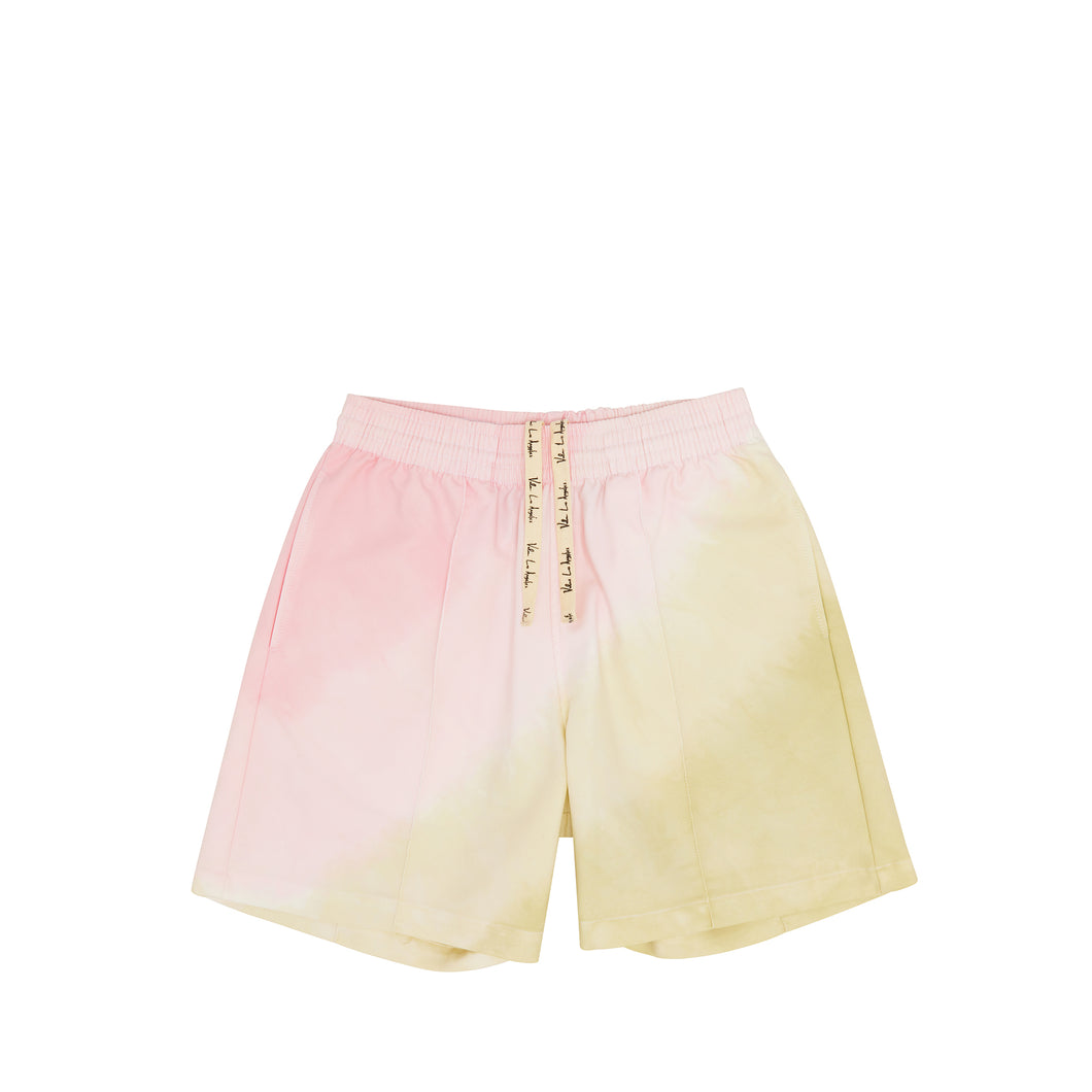 Tie Dye Pink & Green Bowler Shorts