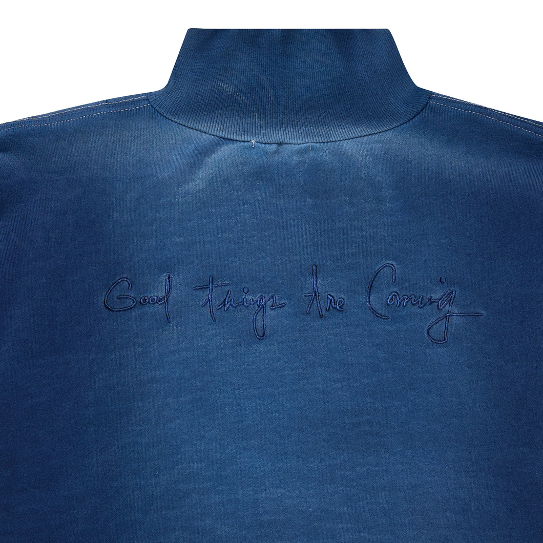 Washed Navy Half-ZIp