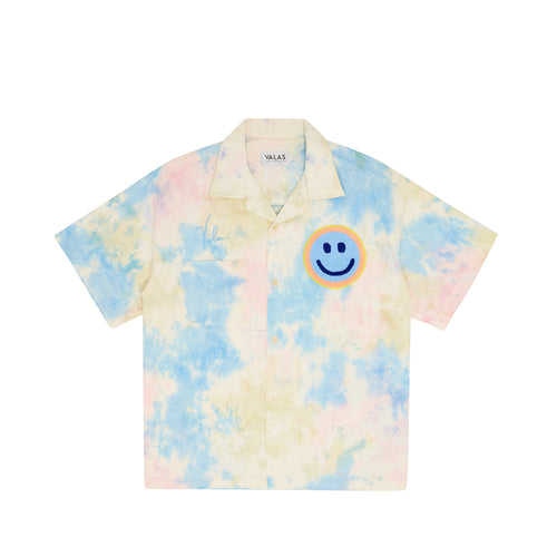 Tie Dye Smiley Bowler Shirt