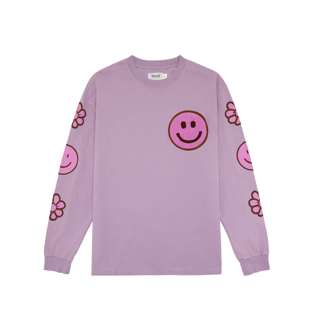 Smiley Patch Long Sleeve Tee