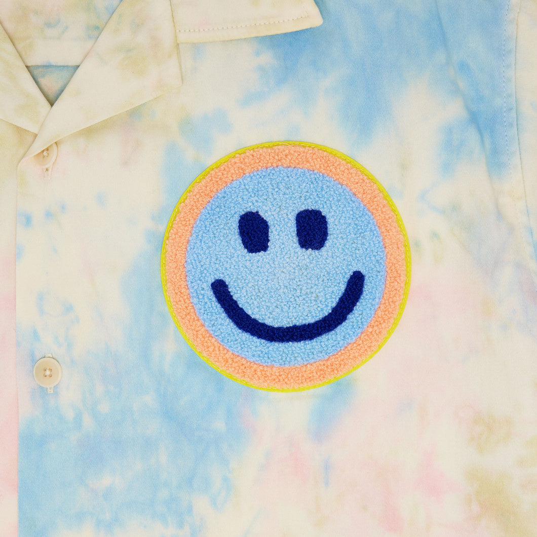 Tie Dye Smiley Bowler Shirt