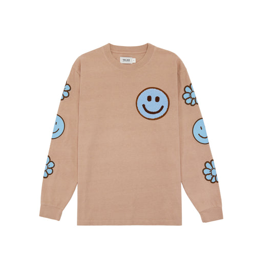 Smiley Patch Long Sleeve Tee