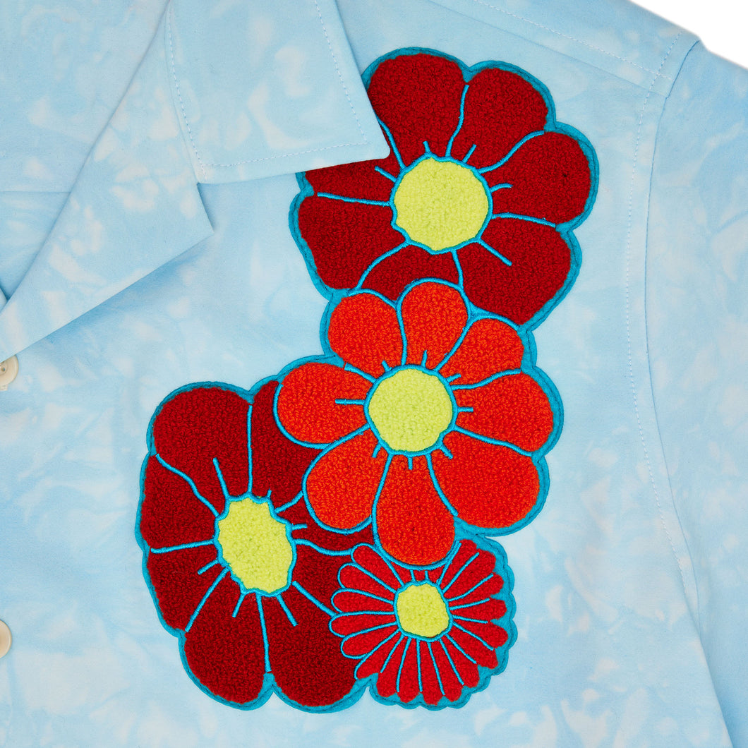 Tie Dye Flower Bowler Shirt