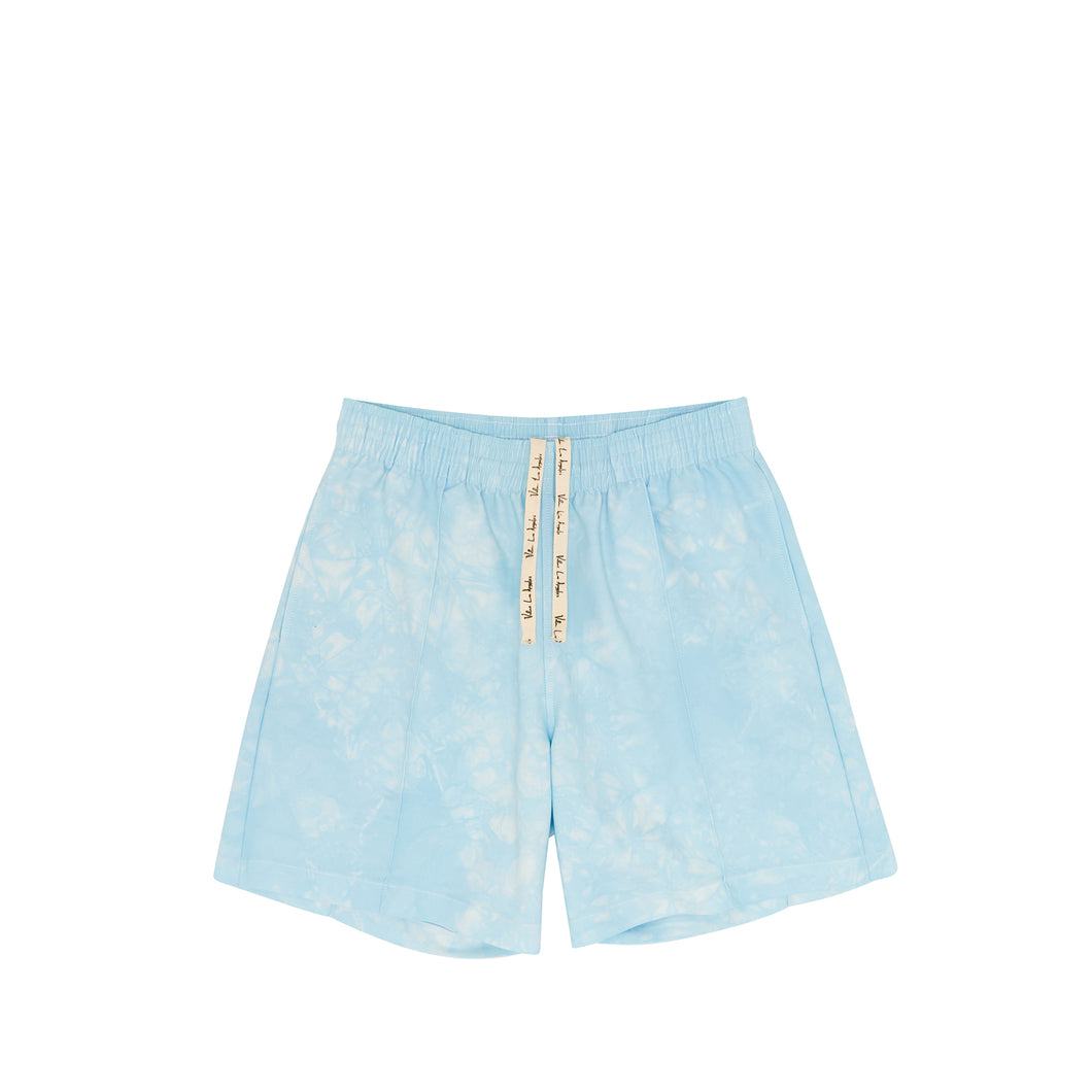 Tie Dye Baby Blue Bowler Shorts