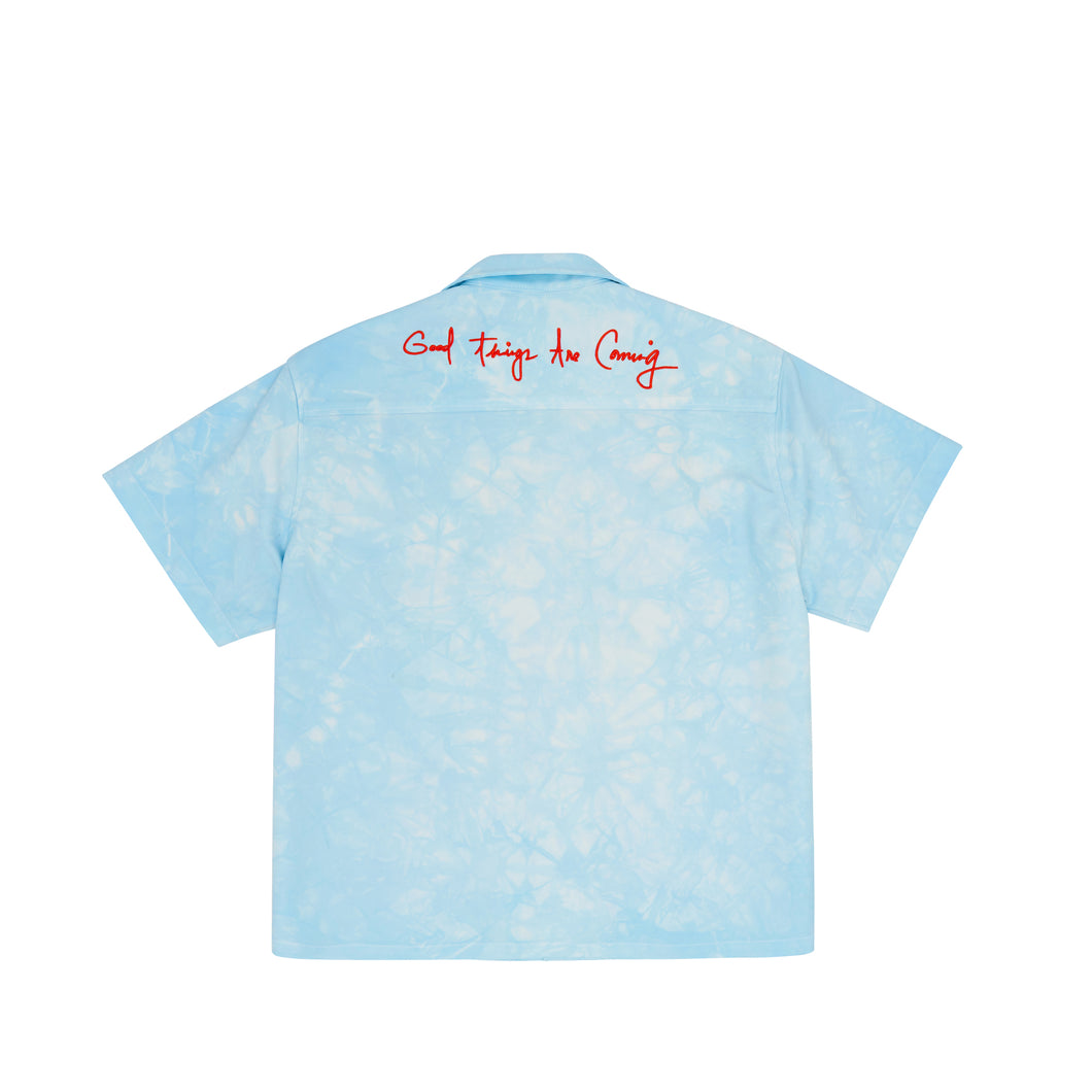 Tie Dye Flower Bowler Shirt