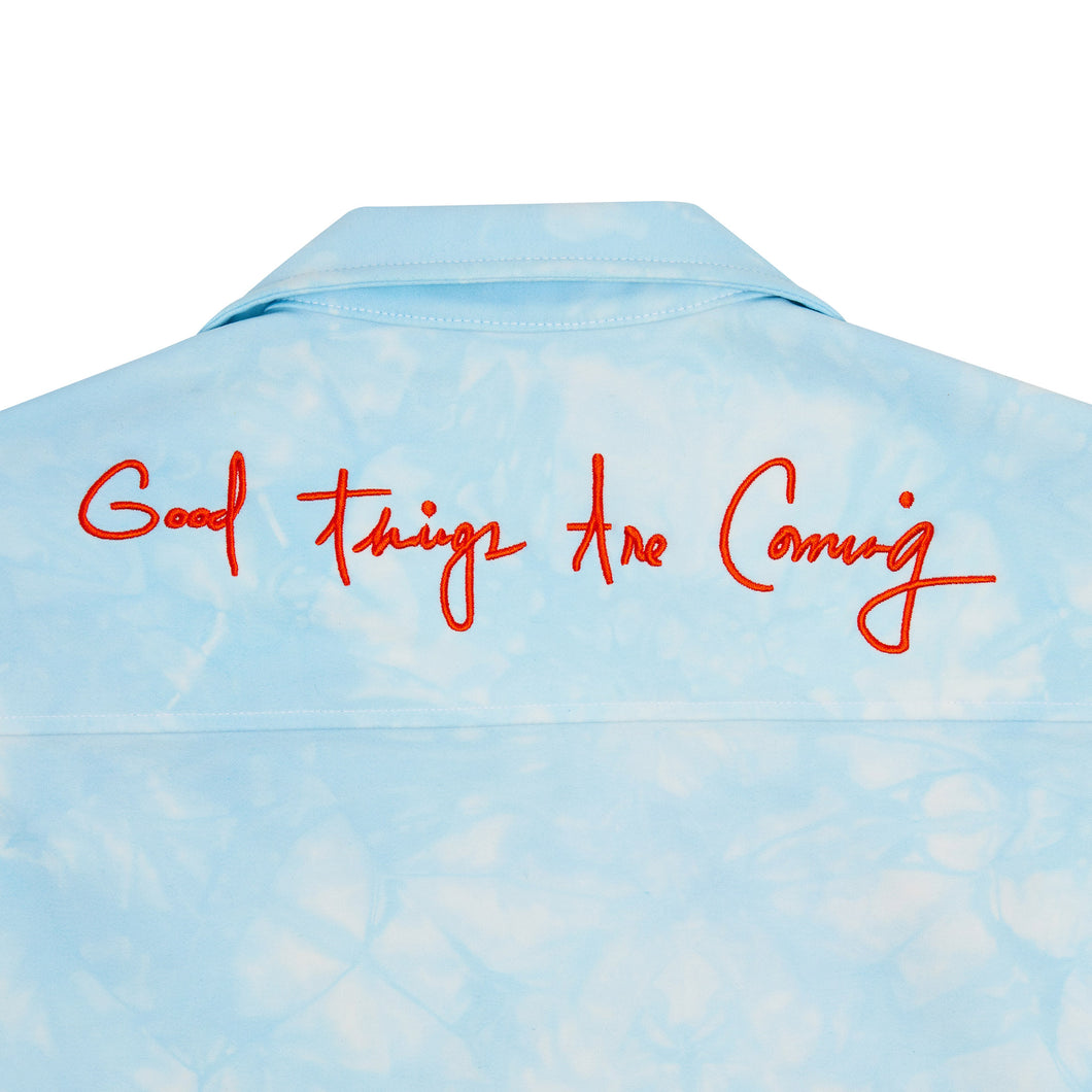 Tie Dye Flower Bowler Shirt