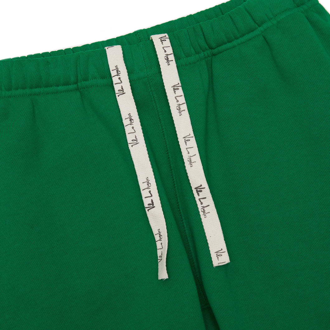 VALAS SHORTS | GREEN / PINK EMBROIDERY